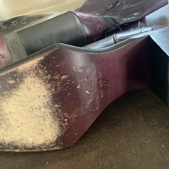 Arnold Churgin purple and black boots - Picture 5 of 7